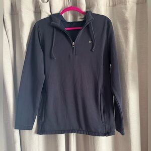 Travis Mathew Men’s Blue Quarter Zip Hoodie Size Small